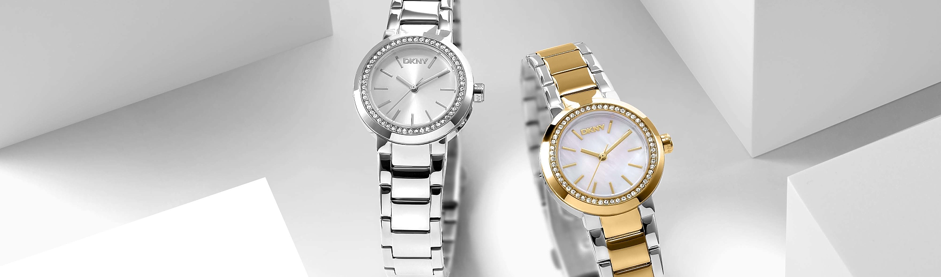 Banner mit Uhrenbildern