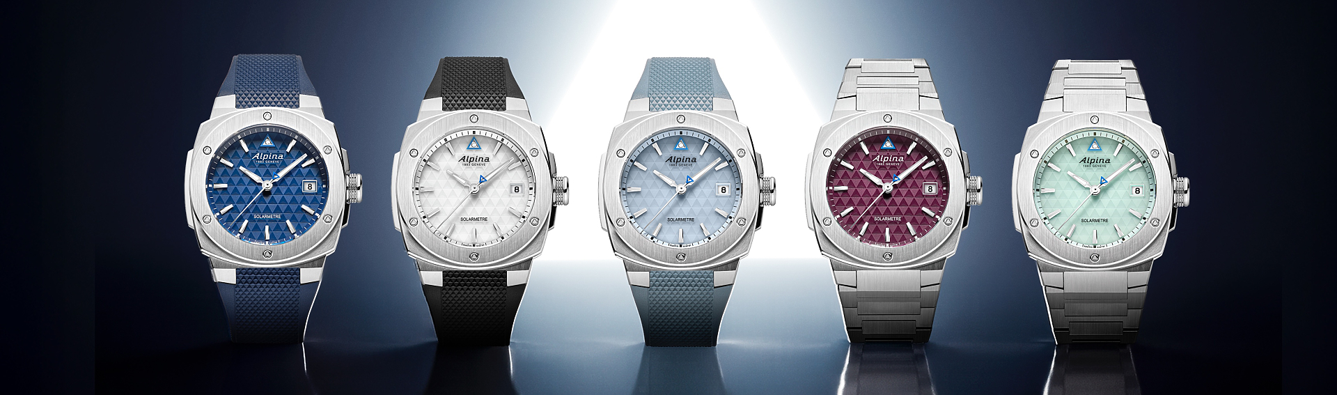 Banner mit Uhrenbildern